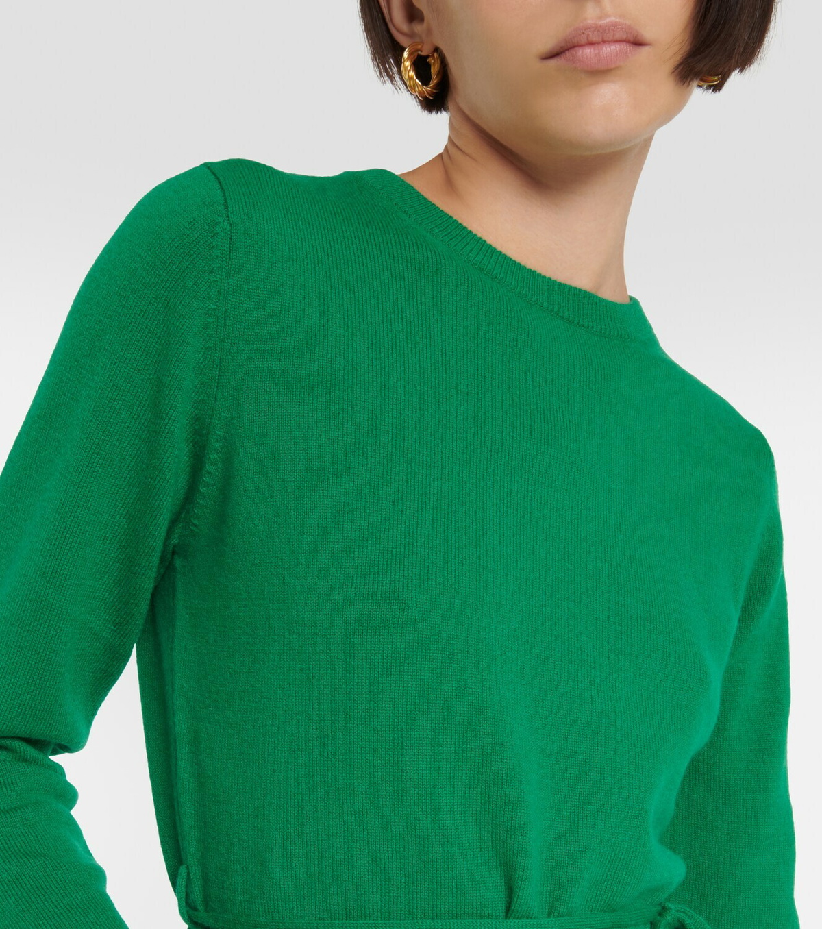 Jardin des Orangers Belted wool and cashmere sweater