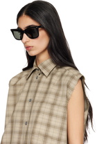 Acne Studios Black Square-Frame Sunglasses
