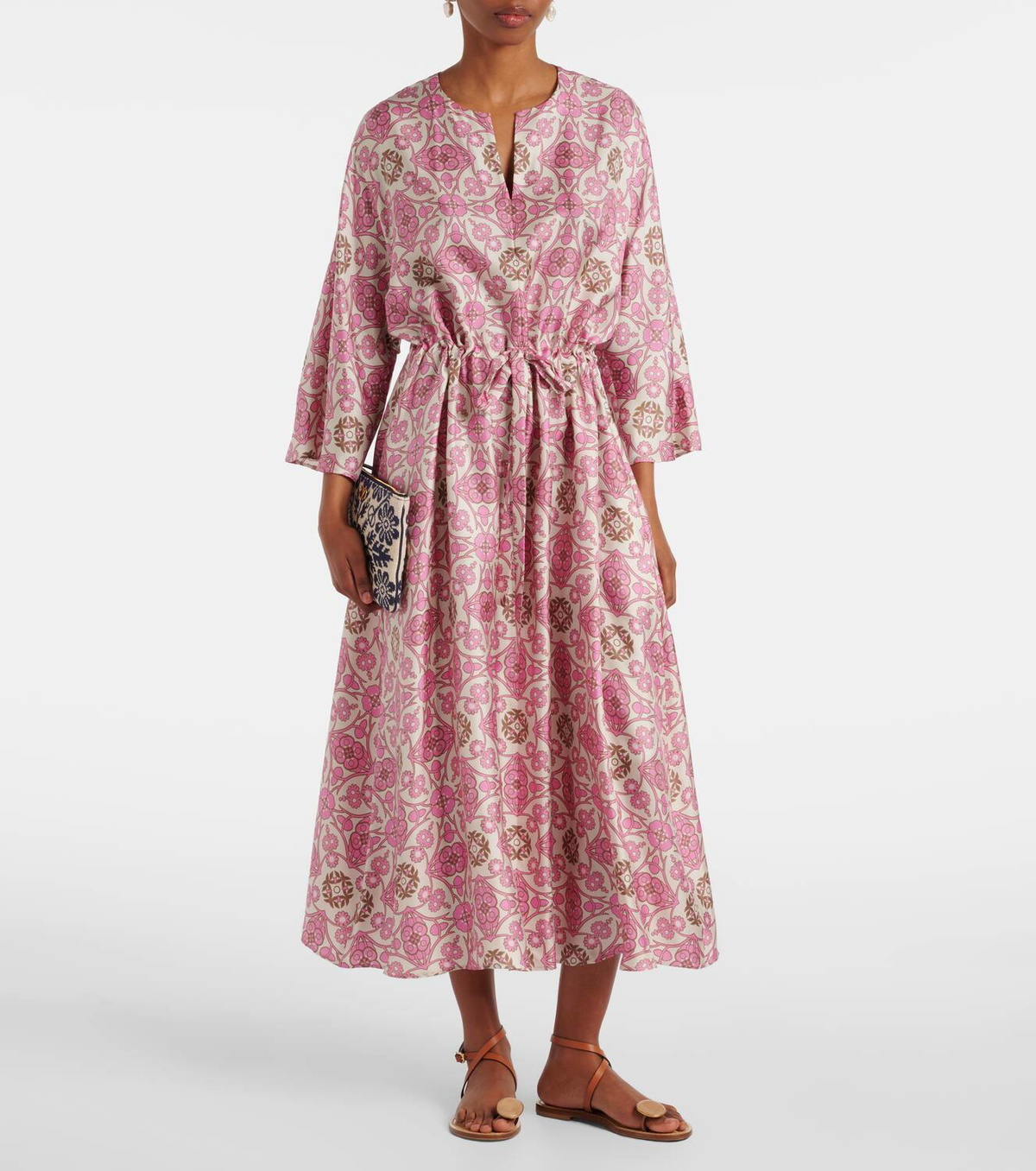 'S Max Mara Fulvia printed silk maxi dress