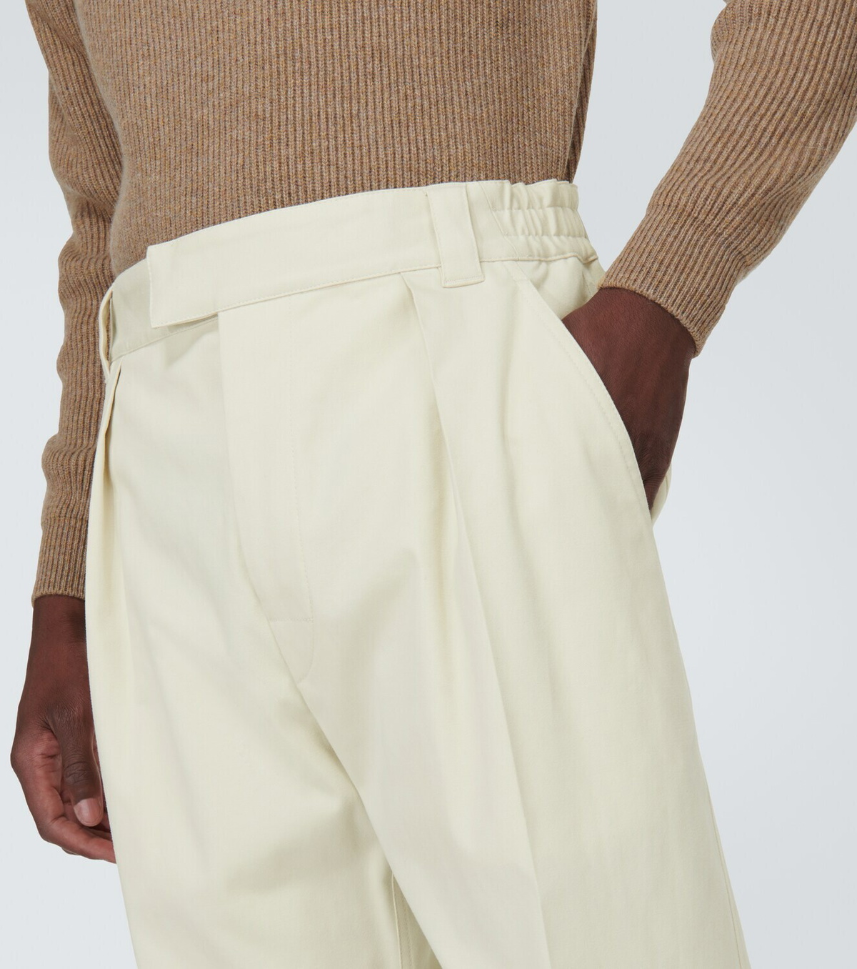 Loro Piana Reinga cotton-blend gabardine pants