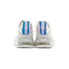 Alexander McQueen White and Iridescent Oversized Sneakers