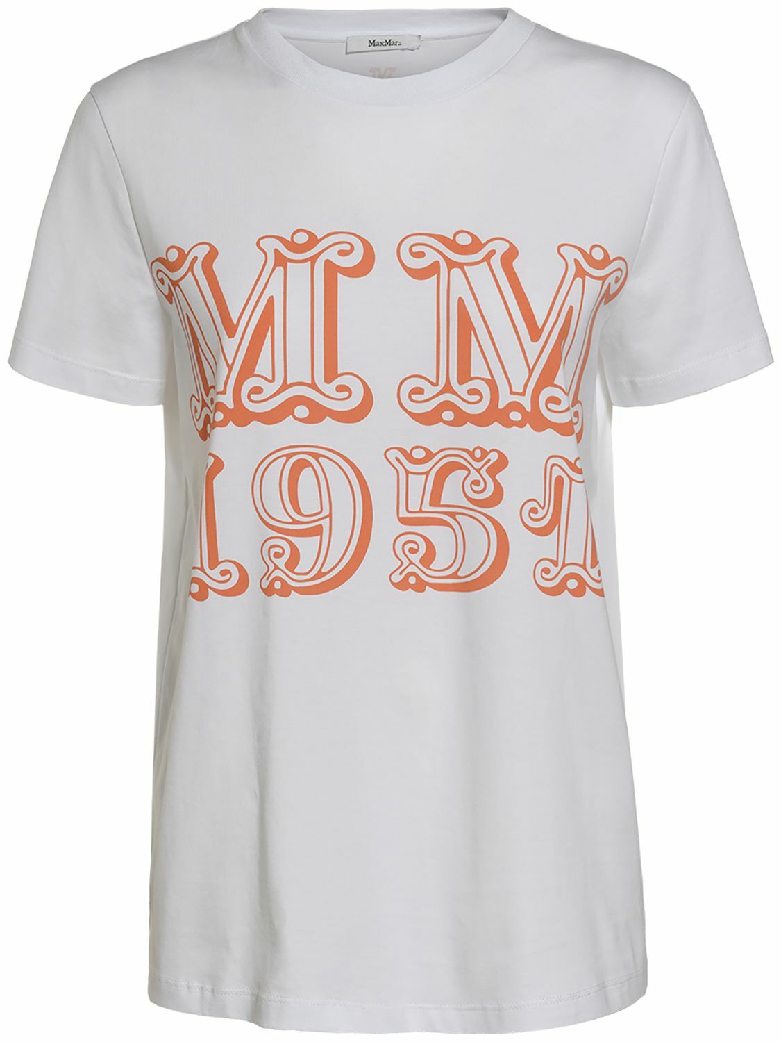 MAX MARA - Mincio Logo Printed Jersey T-shirt Max Mara