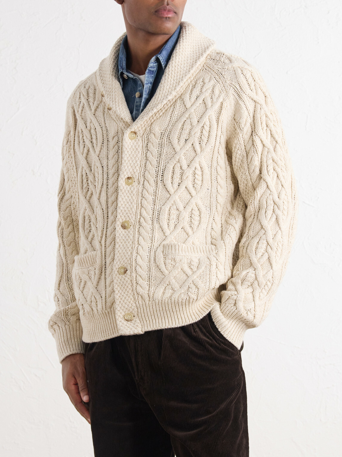 Polo Ralph Lauren - Cable-Knit Cotton Cardigan - Neutrals