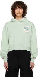 JW Anderson Green Care Label Hoodie