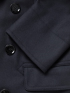 Belstaff - Double-Breasted Virgin Wool-Blend Peacoat - Blue