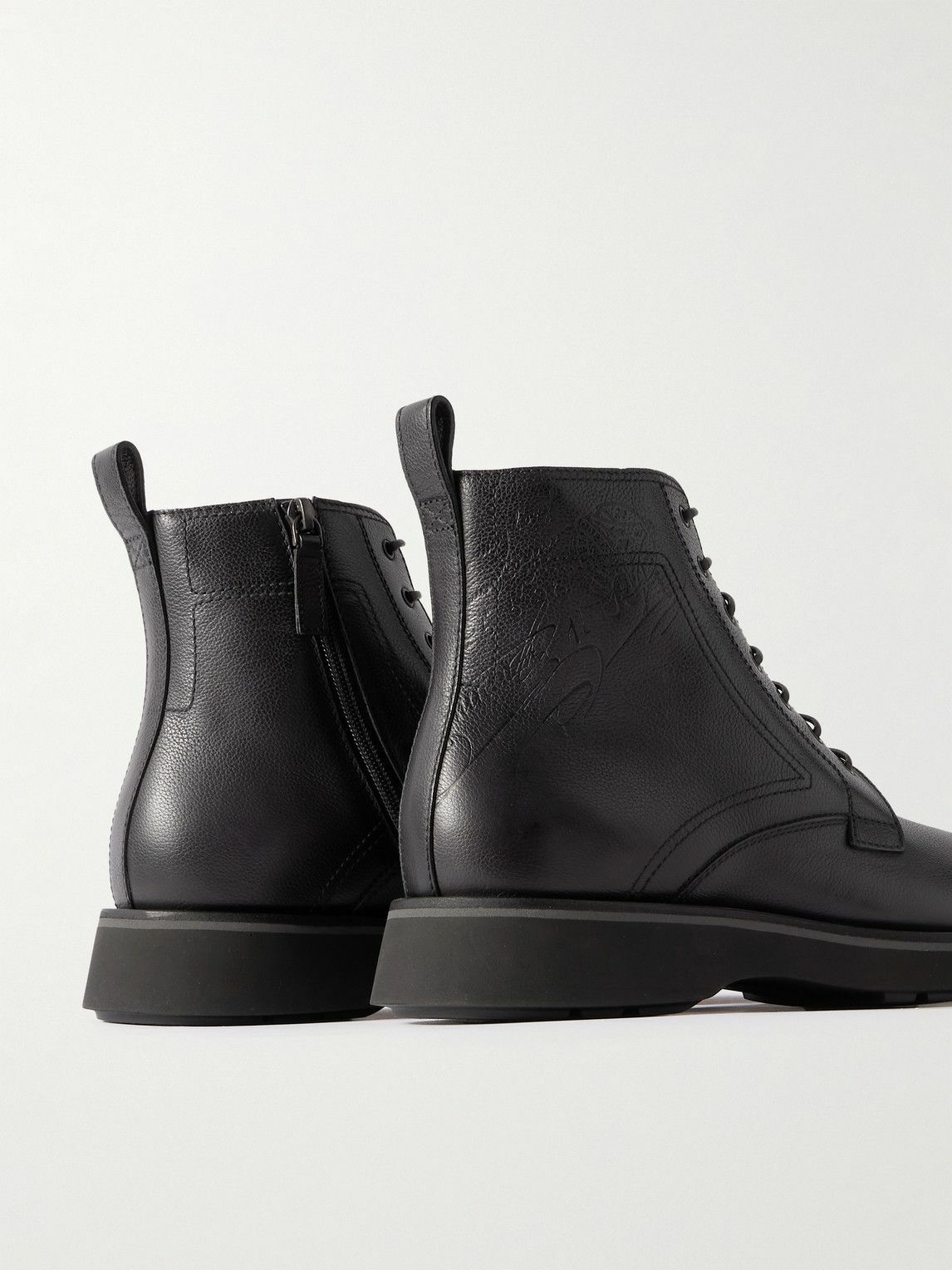 Berluti - Alessio Scritto Venezia Full-Grain Leather Boots - Black