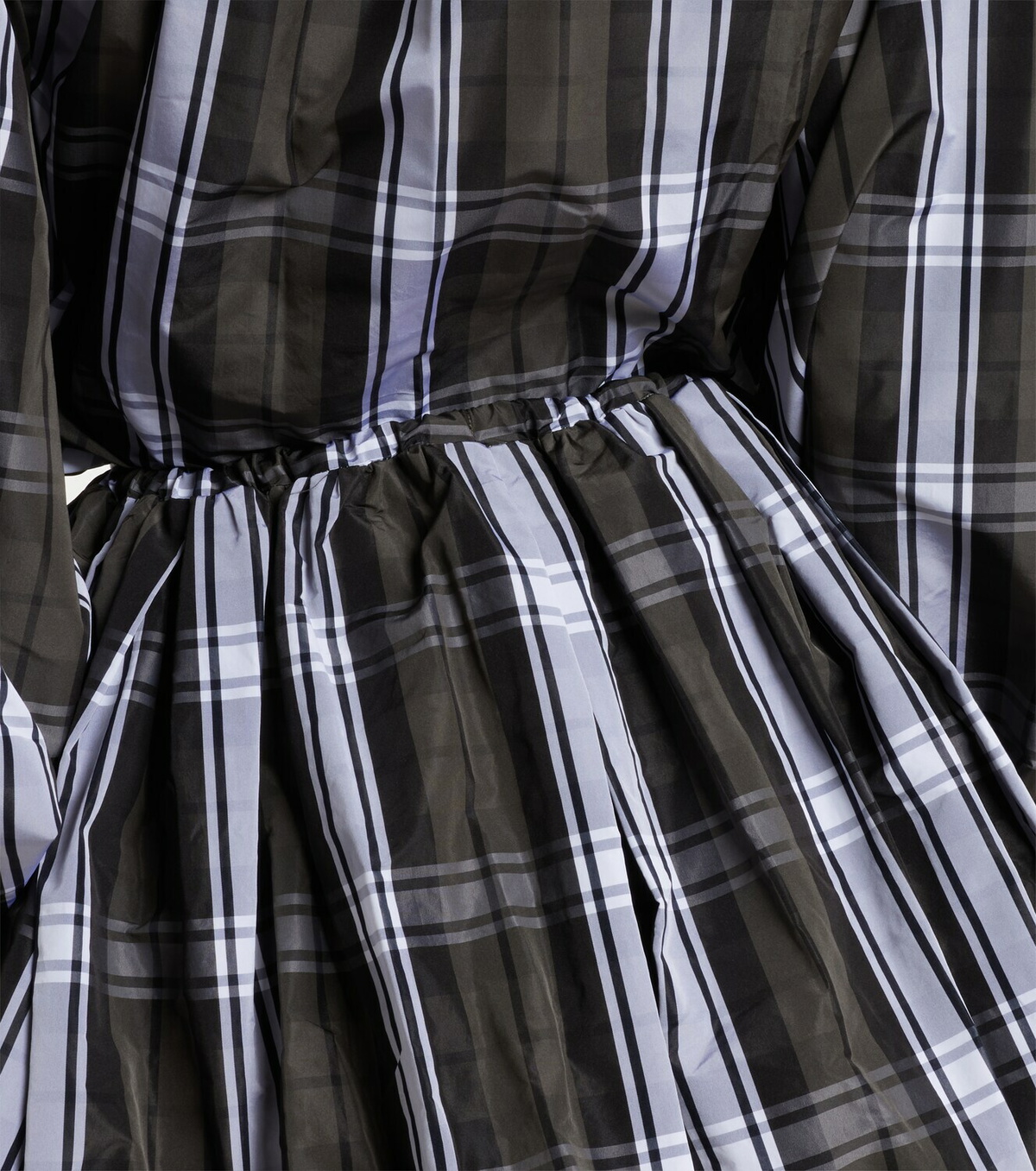 Patou Checked balloon miniskirt