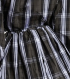 Patou Checked balloon miniskirt