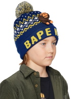 BAPE Kids Navy Baby Milo Plush Doll Beanie