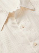 Séfr - Suneham Striped Cotton-Voile Shirt - Neutrals