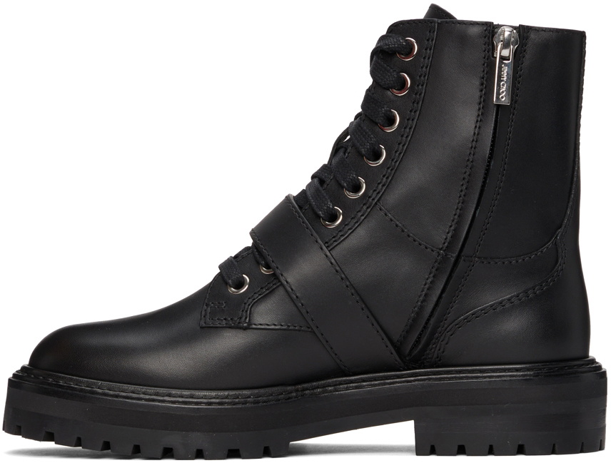 Cora leather combat boots