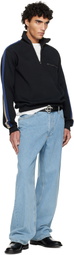 Casablanca Black CC Logo Buckle Belt