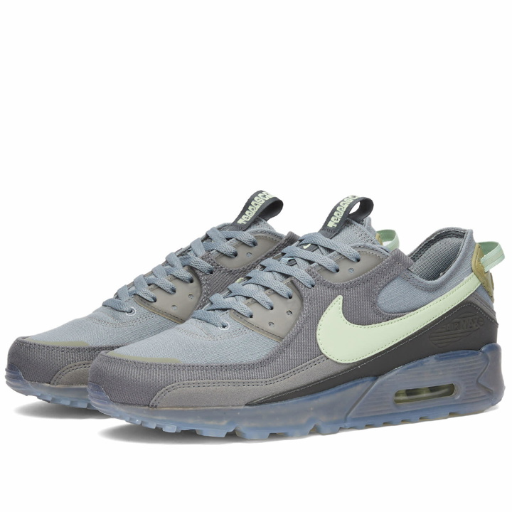 Photo: Nike Men's Air Max Terrascape 90 Sneakers in Cool Grey/Honeydew