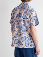 Go Barefoot - Convertible-Collar Printed Cotton Shirt - Pink