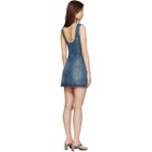 OUR LEGACY Blue Pliant Denim Minidress