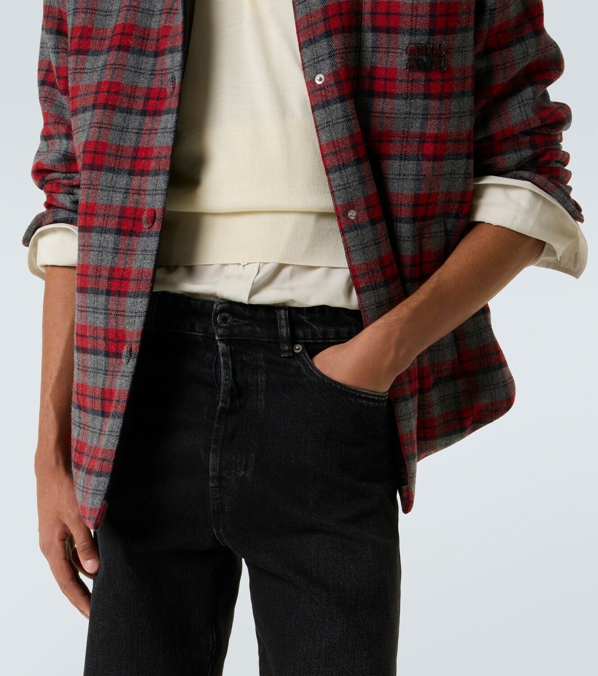 Miu Miu Mid-rise straight jeans