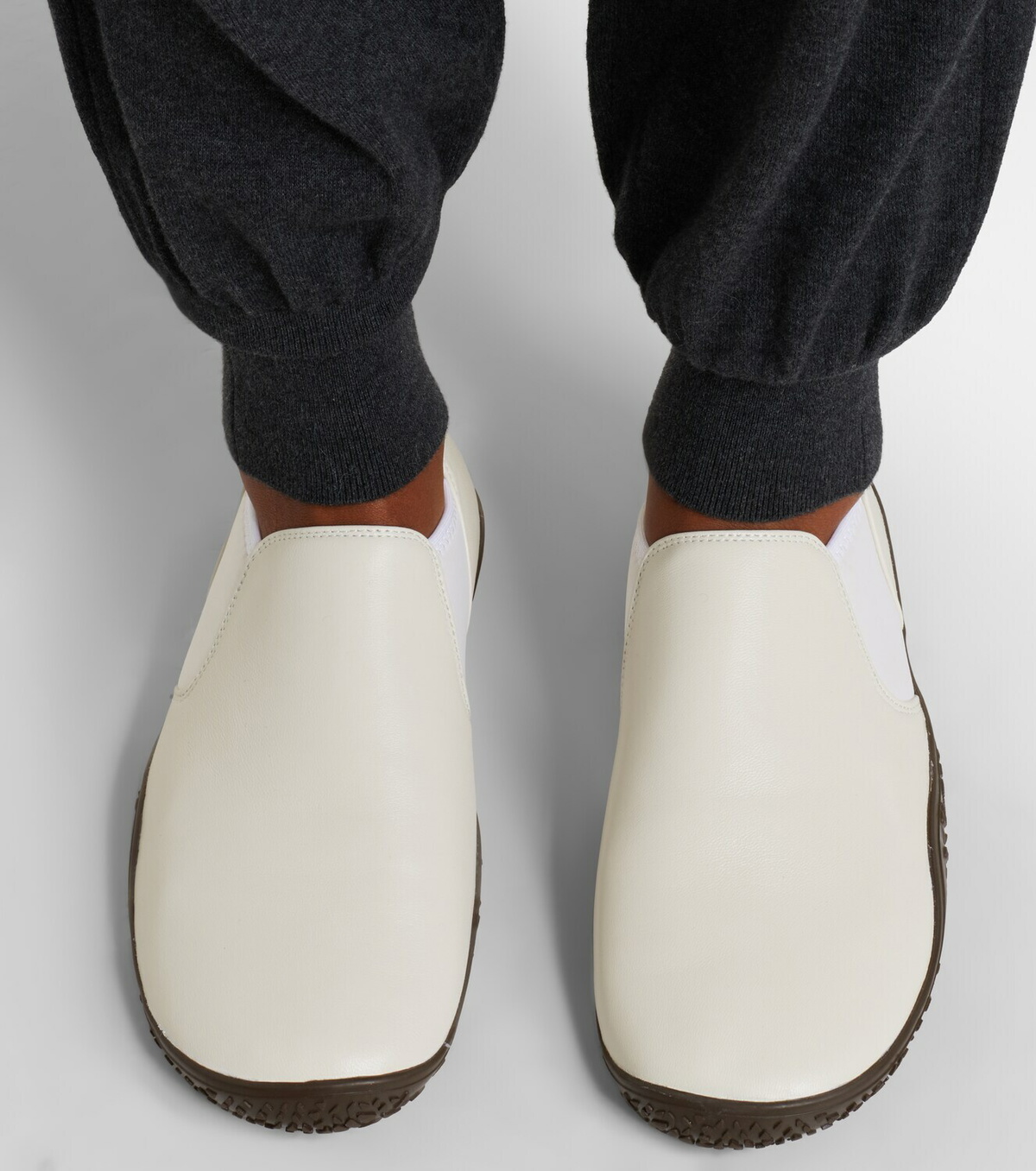 Lemaire Glove leather slip-on sneakers
