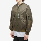 Comme des Garçons Homme Men's 3 Layer Nylon Bomber Jacket in Khaki