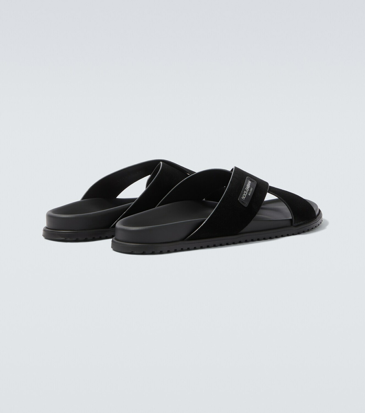 Dolce&Gabbana Logo suede sandals