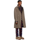 Gucci Reversible Brown Wool Plaid Hunting Coat