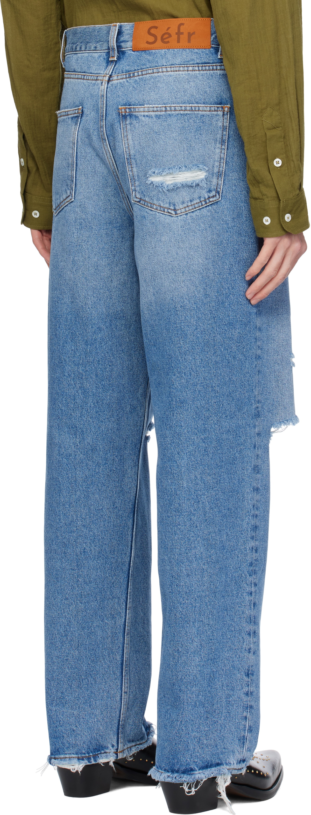 Séfr Blue Wide Cut Jeans Séfr