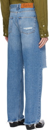 Séfr Blue Wide Cut Jeans
