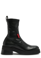 Miista Oliana 60 Leather Ankle Boots Black