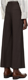 LOW CLASSIC Brown Wide Trousers