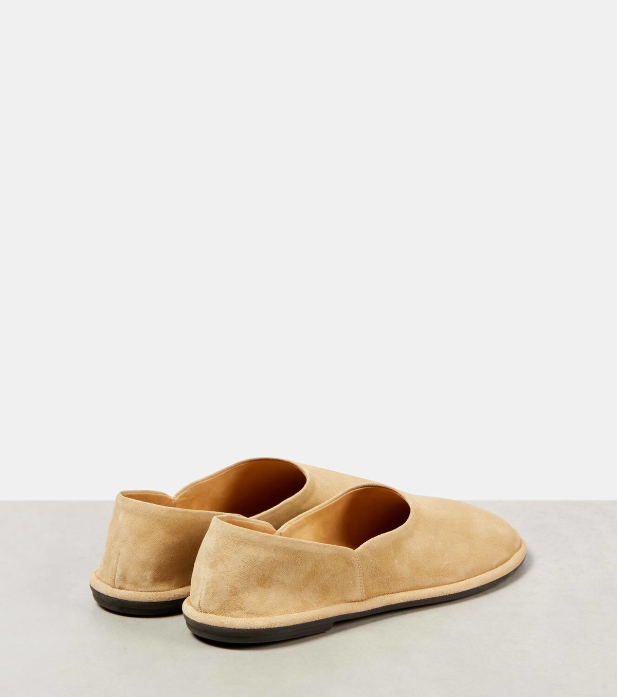 The Row Canal suede slip-on shoes