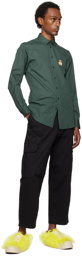 Moschino Green Teddy Patch Shirt