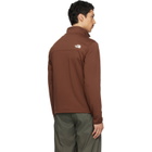 The North Face Brown Cedar Trail Grid Fleece Quarter-Zip Sweatshirt