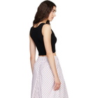 Vivienne Westwood Black Cropped Rib Tank Top