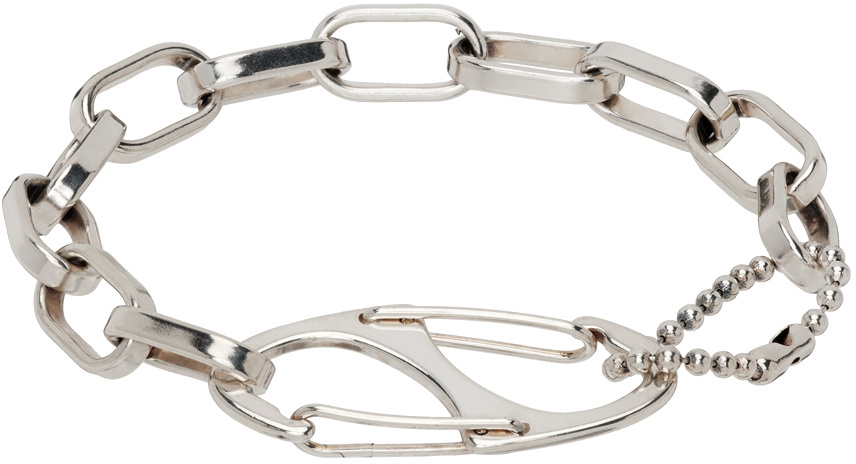 Martine Ali - XL Flat Link Sterling Silver Chain Bracelet - Silver Martine  Ali