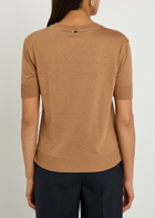 Herno Fine-knit T-shirt Camel