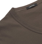 TOM FORD - Slim-Fit Stretch-Cotton Jersey T-Shirt - Green