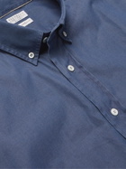 Brunello Cucinelli - Button-Down Collar Cotton-Chambray Shirt - Blue