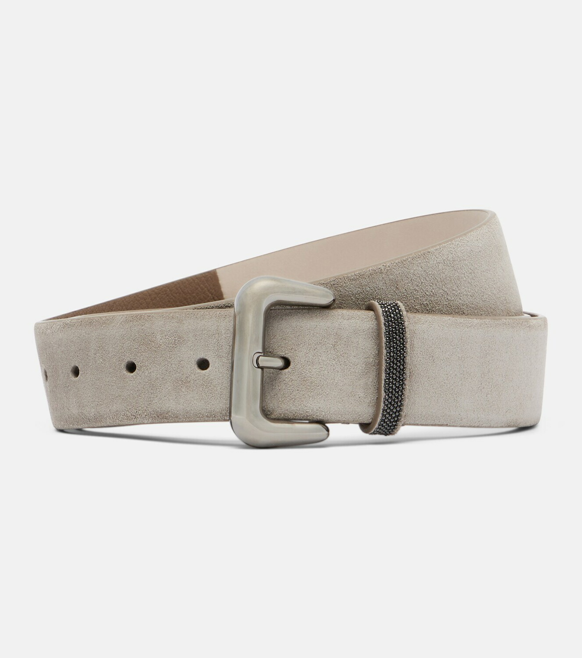 Brunello Cucinelli Monili suede belt