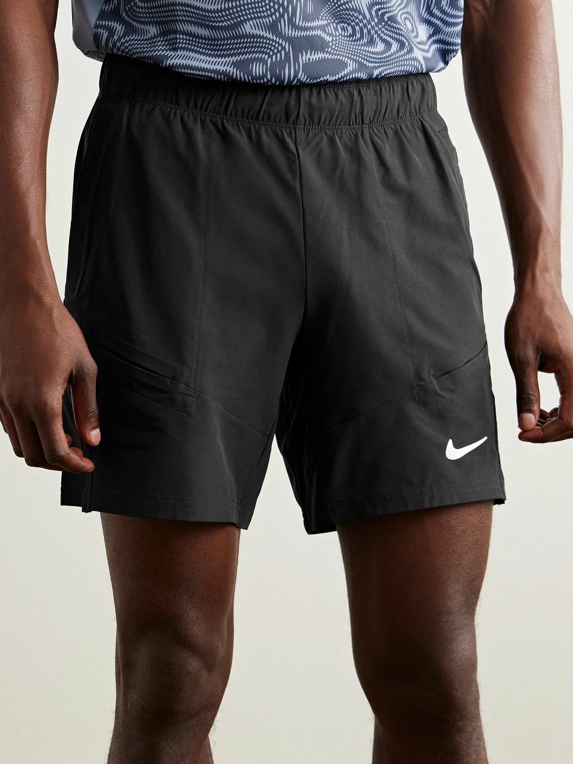 Nike Tennis - NikeCourt Advantage Straight-Leg Dri-FIT Shorts - Black