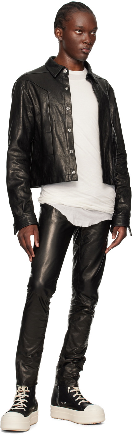 【関税・送料込】RICK OWENS Porterville Double長袖リブTシャツ Rick Owens Off-White Porterville Double Long Sleeve T-Shirt