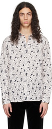 PS by Paul Smith White Printed Shirt