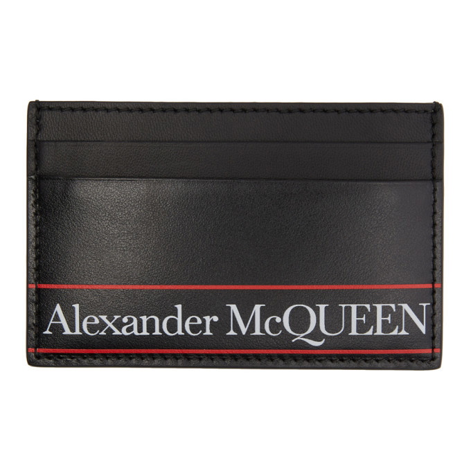 Photo: Alexander McQueen Black Logo Card Holder