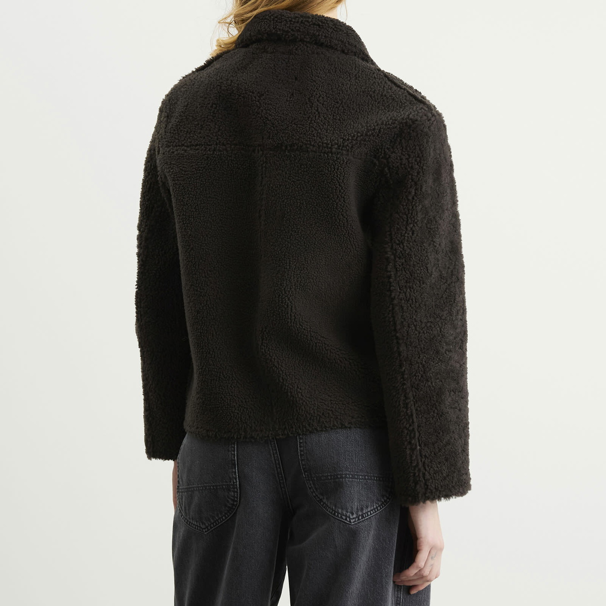 Closed Women's Shearling Jacket in Cosmic Grey