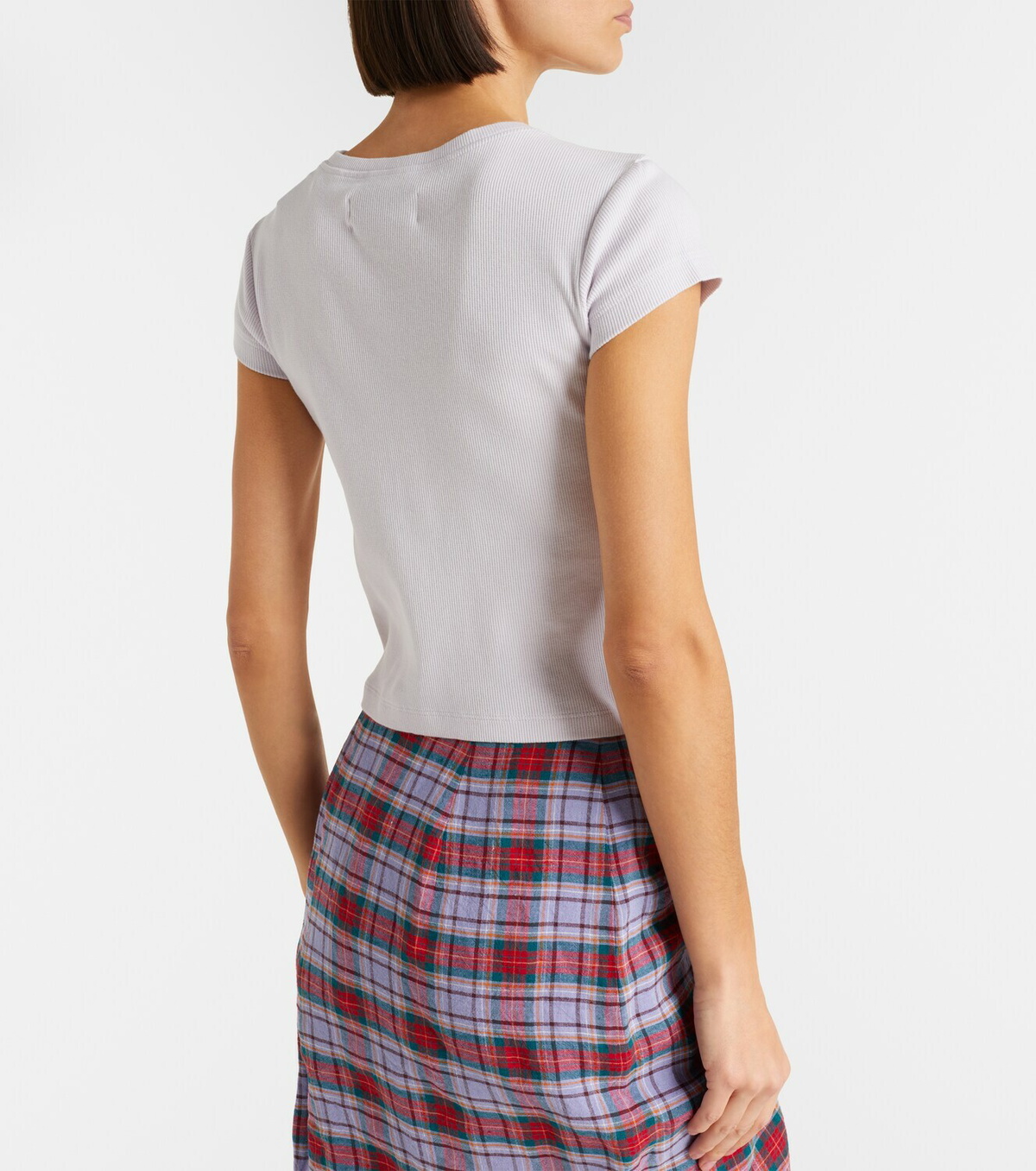 Vivienne Westwood Peru cropped cotton-blend jersey T-shirt