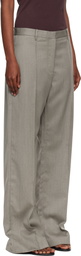St. Agni Gray Oupa Pintuck Trousers