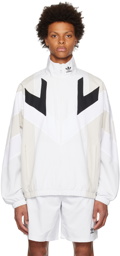 adidas Originals White & Beige Rekive Track Jacket