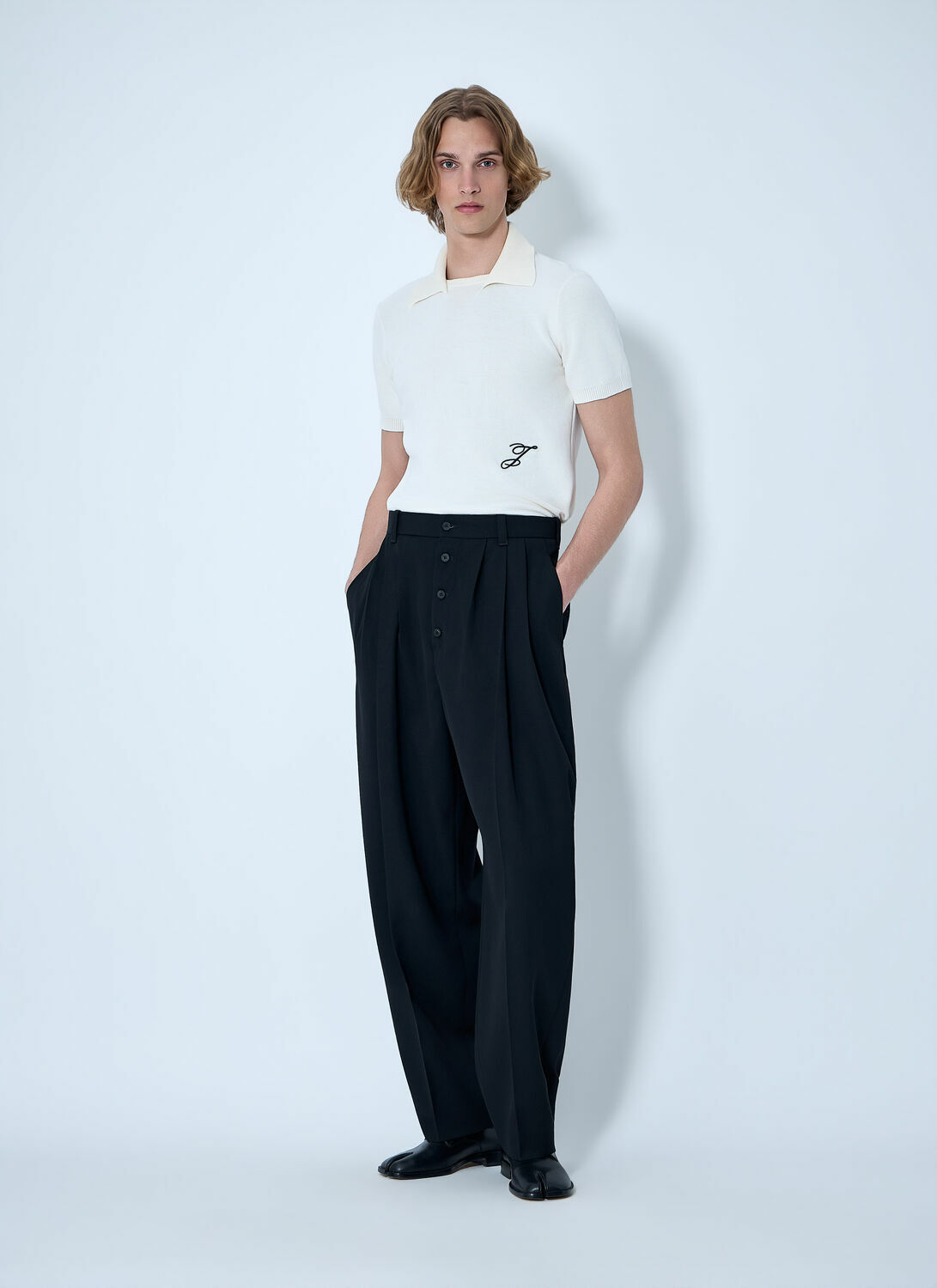 Jacquemus Ribbed Collar Knit Polo