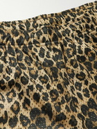 John Elliott - Practice Straight-Leg Leopard-Print Mesh Shorts - Brown