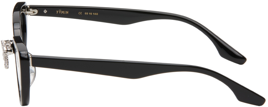 SHUSHU/TONG Black YVMIN Edition Gemstone Bow Glasses Shushu/Tong