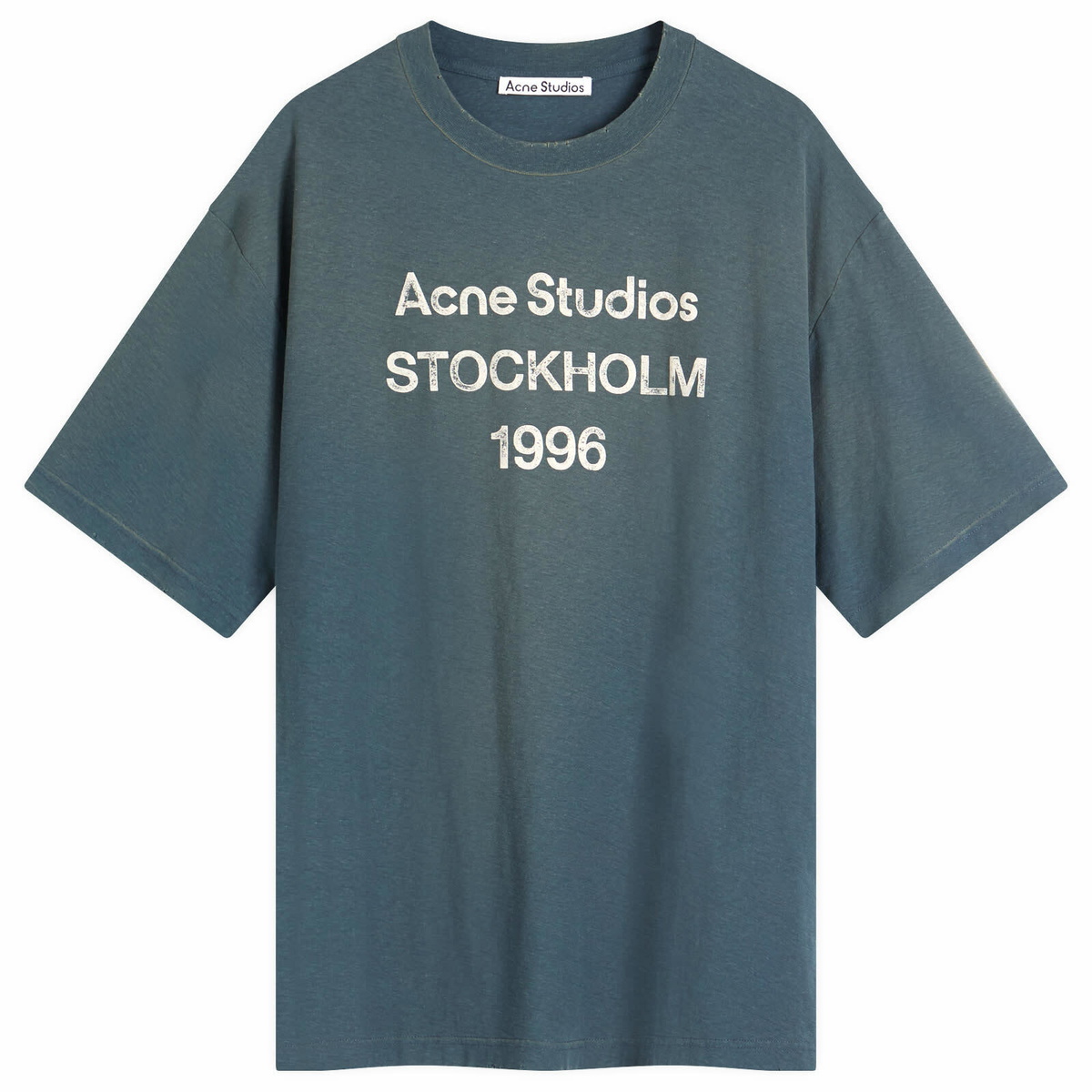 Acne Studios Men's Exford 1996 Logo T-Shirt in Pale Grey