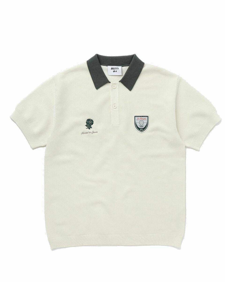Photo: Bstn Brand Team Knitted Polo White - Mens - Polos